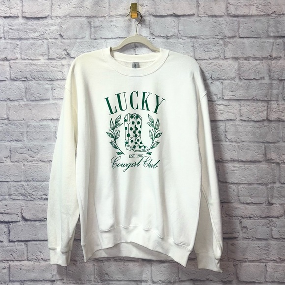 Lucky Cowgirl Crewneck - Picture 1 of 2